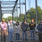 bridge3 The group was so large, it took three photos to get us all in!