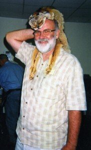 Image: Jimmie Killingsworth wearing fox pelt