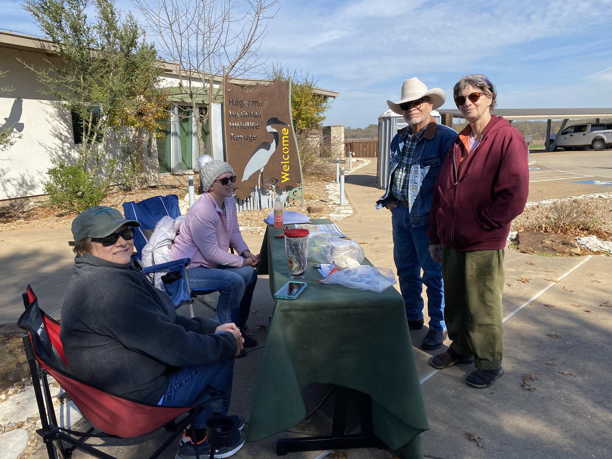 Greet visitors and work the information booth at Hagerman NWR