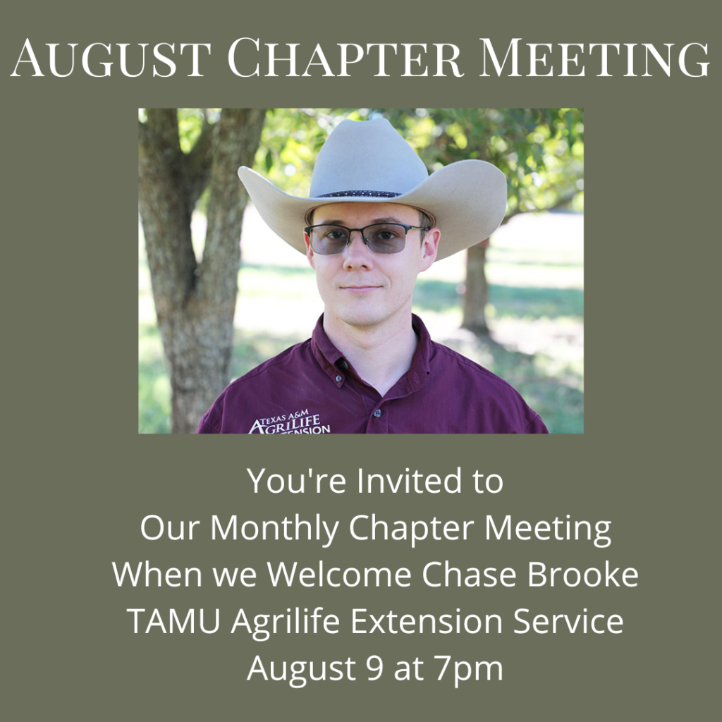 Chase Brooke August Chapter Meeting Speaker