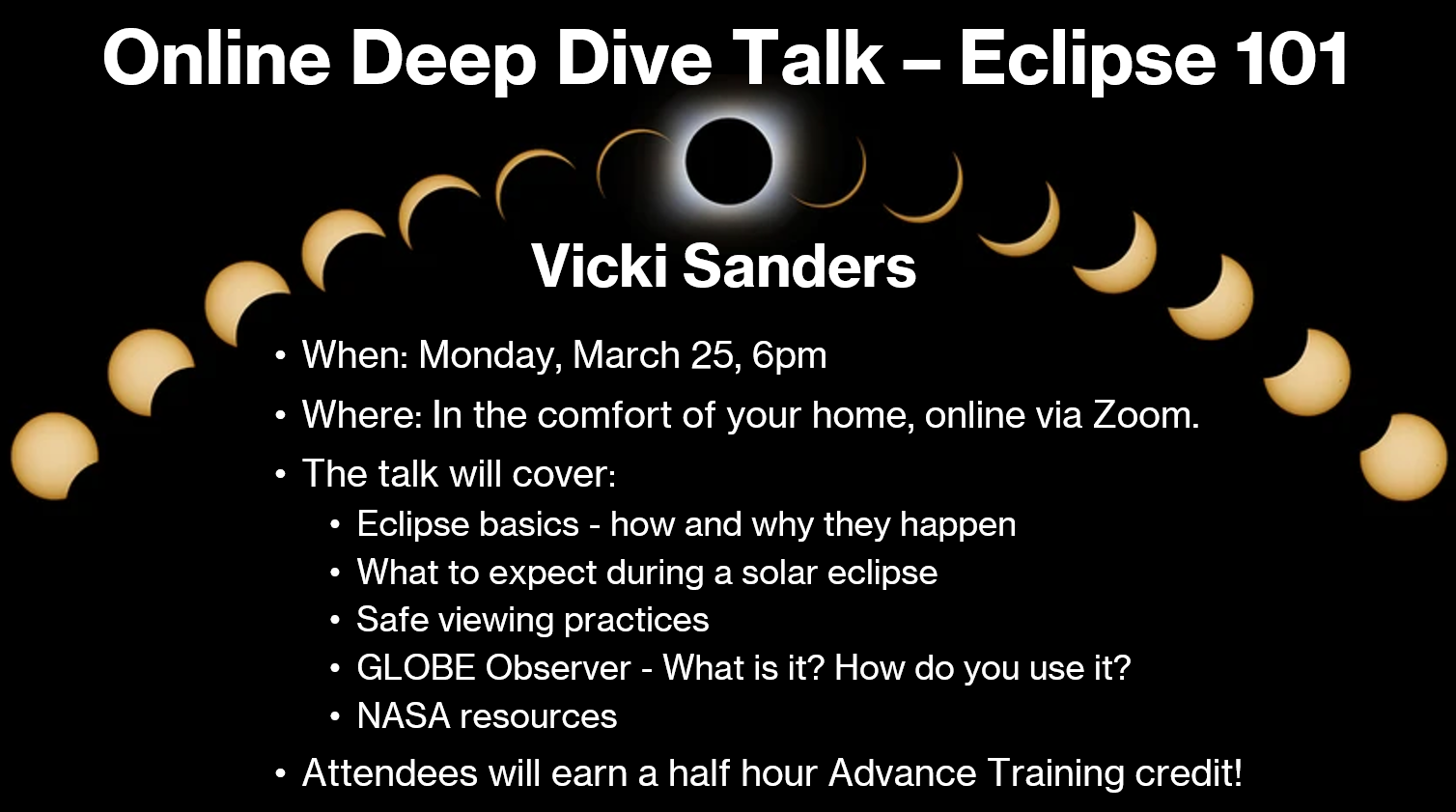 2024 March ONLINE DEEP DIVE with Vicki Sanders presenting