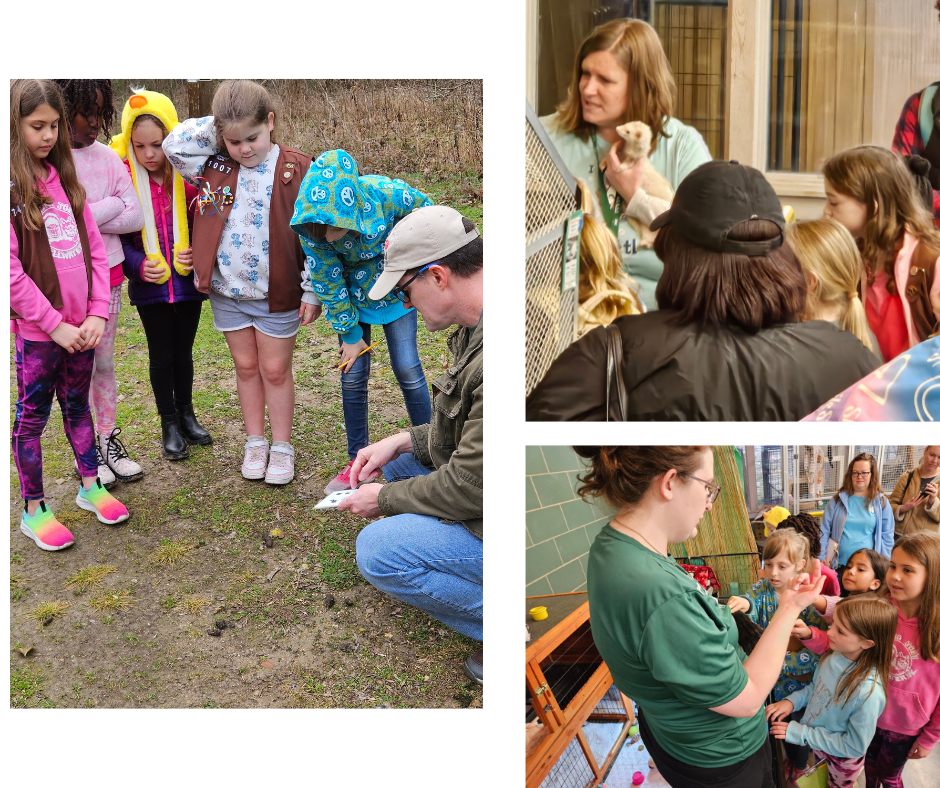 Brett Taylor, BPTMN member Libby Aragon, and Elisa Caywood – Best, at Holifield Science Learning Center