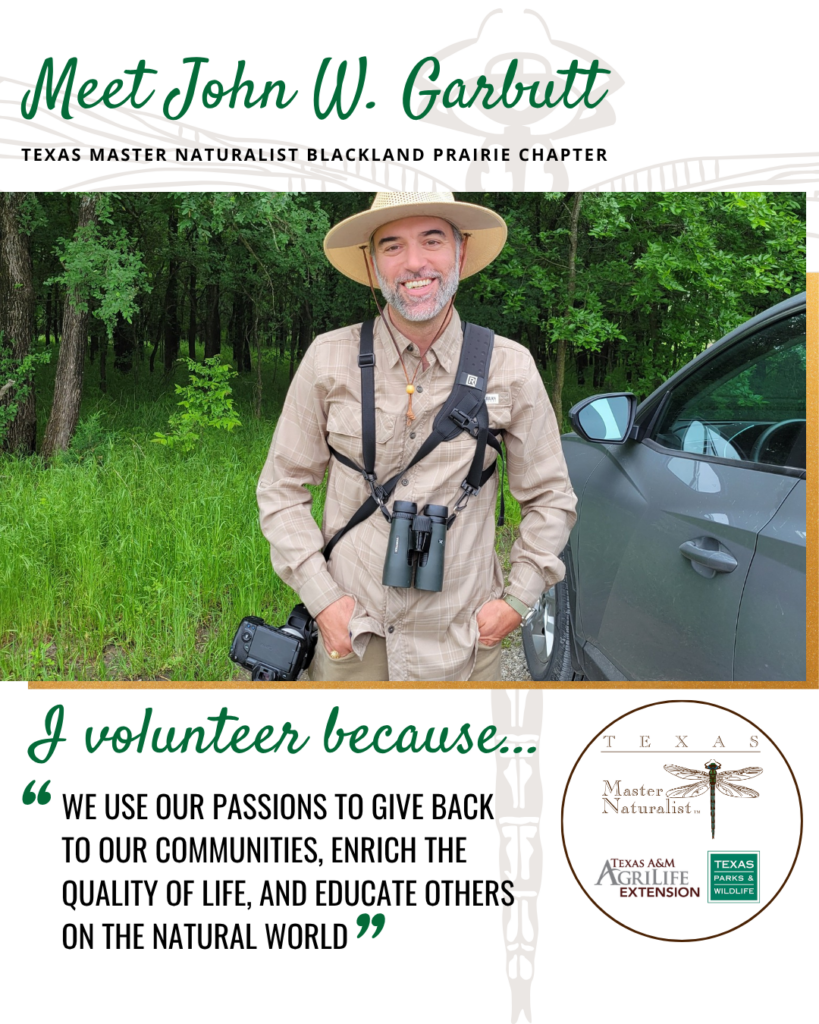 I Volunteer Because Blackland Prairie Chapter Template John W Garbutt