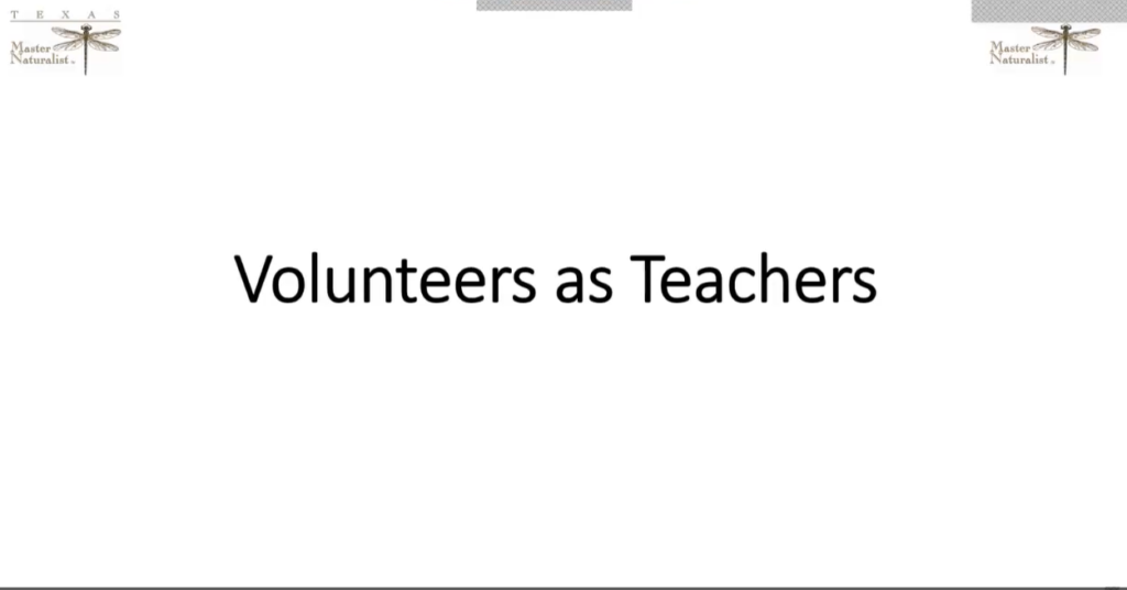 Volunteers as teachers video