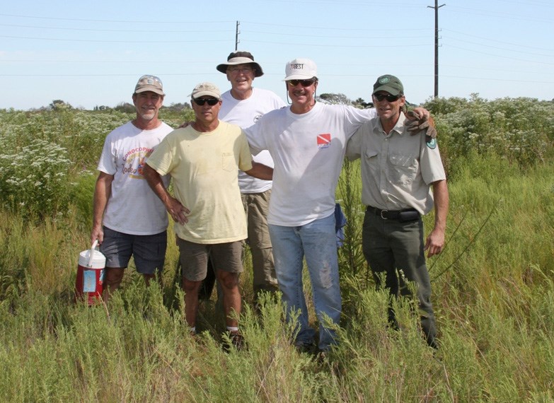 Galveston Prairie Planting Crew 10 Sept 2012