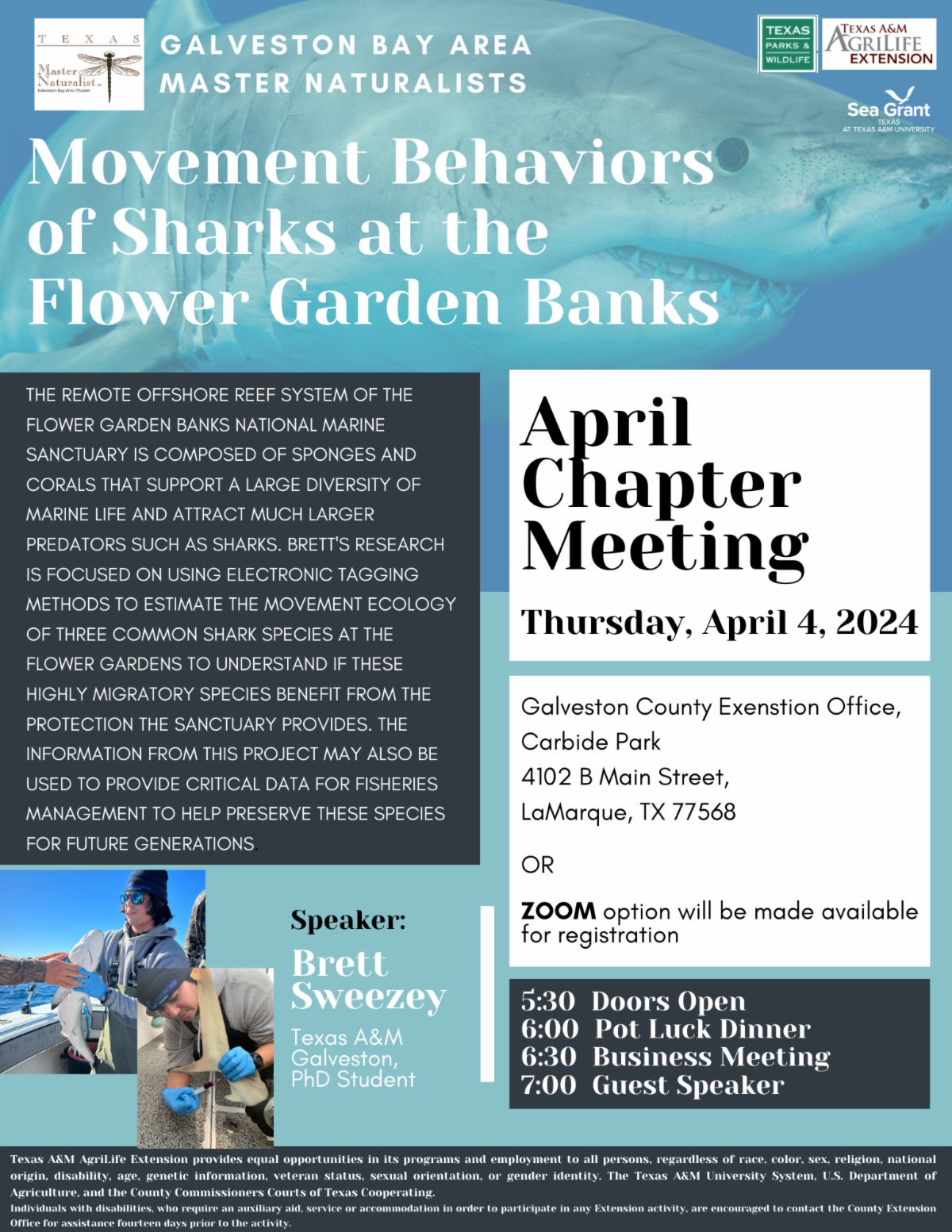 Flyer for April meeting