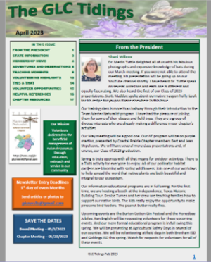 Cover page of newsletter