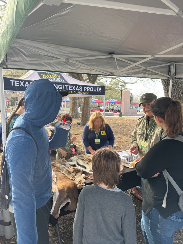 2026: GLC members educate the4 public at a booth at the Texas Independence Celebration. Photo by Julie Itz.