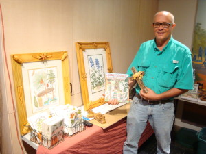 Bruce Lyndon Cunningham, Forester-Artist, with art, books and wood carvings