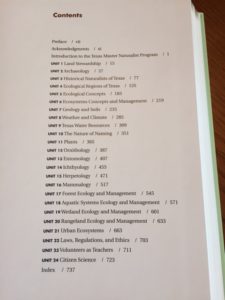Photo of Table of Contents