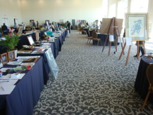 silent auction room
