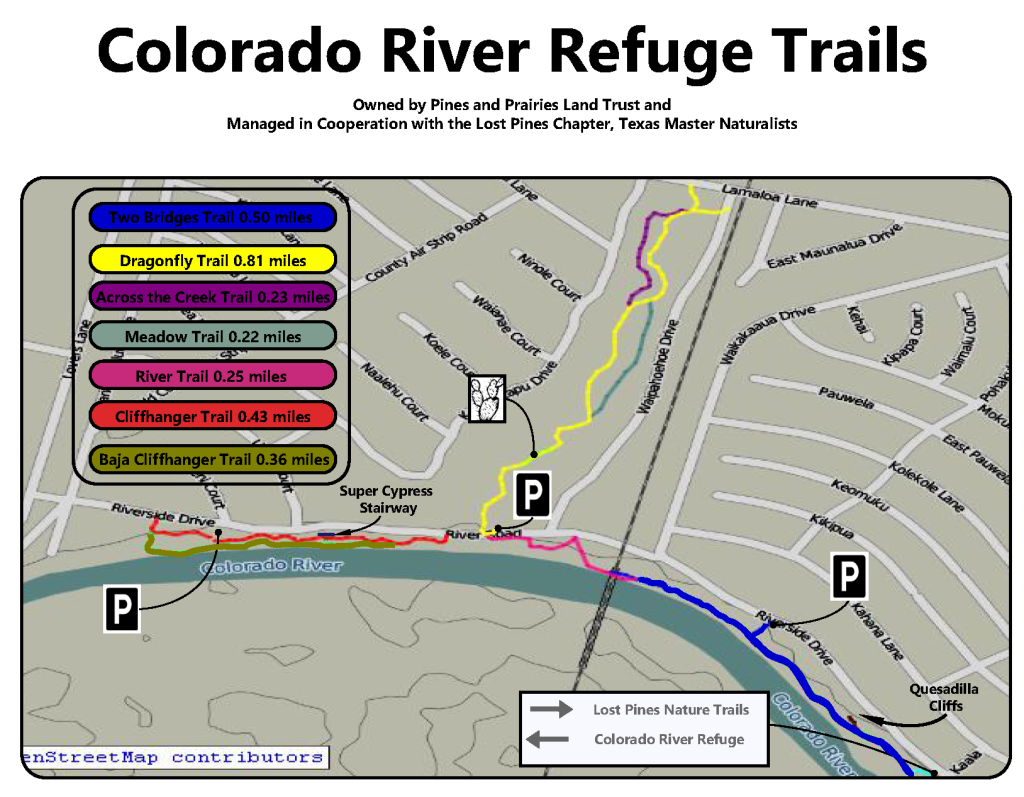 Colorado River Refuge Trail Map