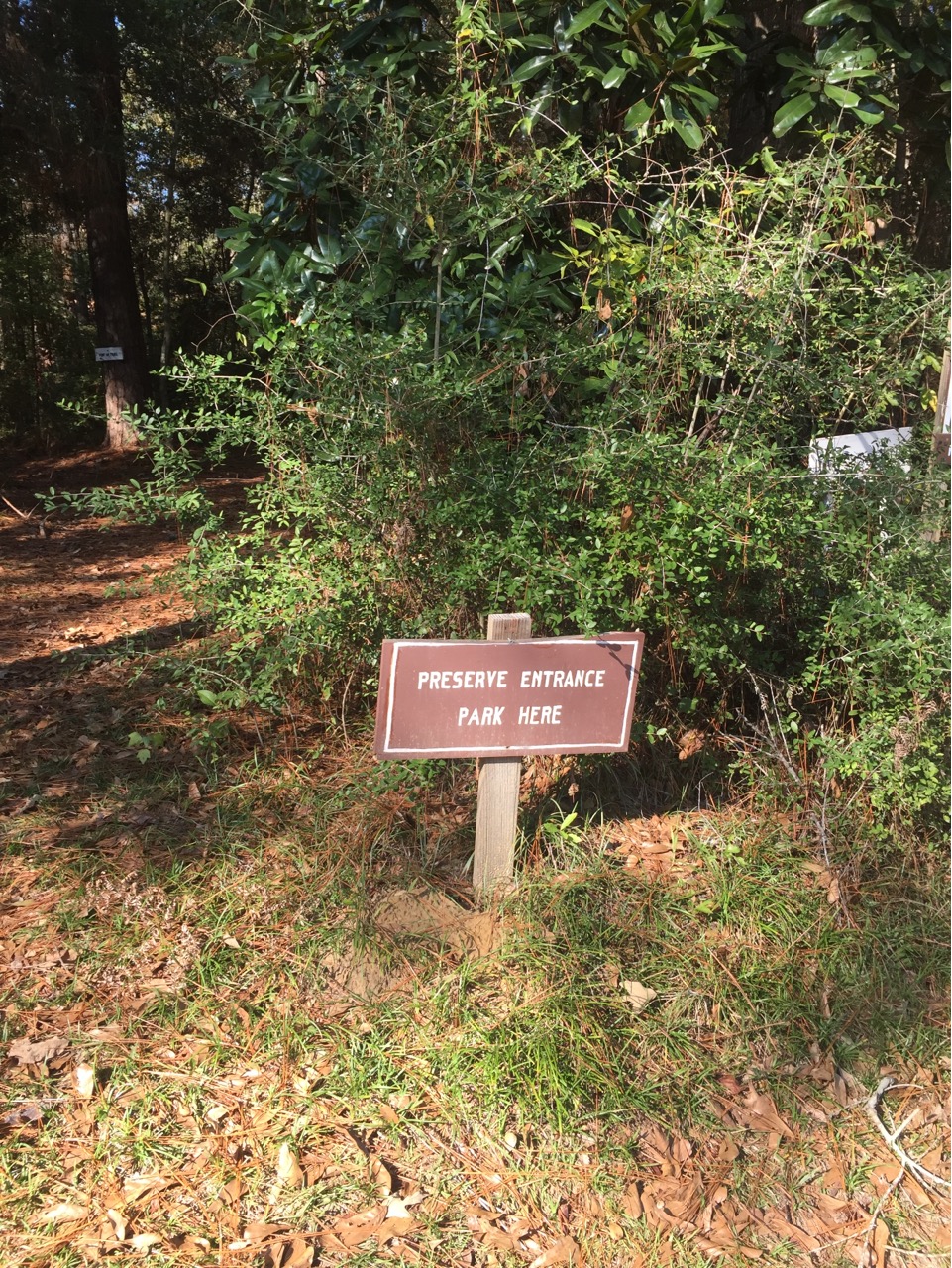 Preserve Entrance Park Here