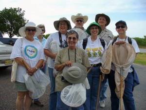 Chapter members assemble before beginning the Butterfly Count