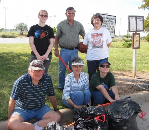 October Work Crew after the cleanup of north and south sides of the lake