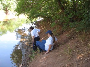 To the river . . . probably not the best way