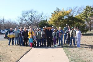 attendees of the first Monthly Hike at Lucy Park