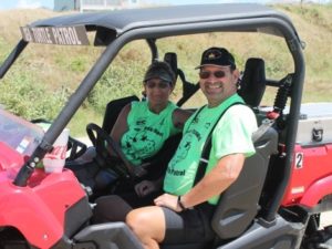 Cristi and Randy Beehn on Turtle Patrol