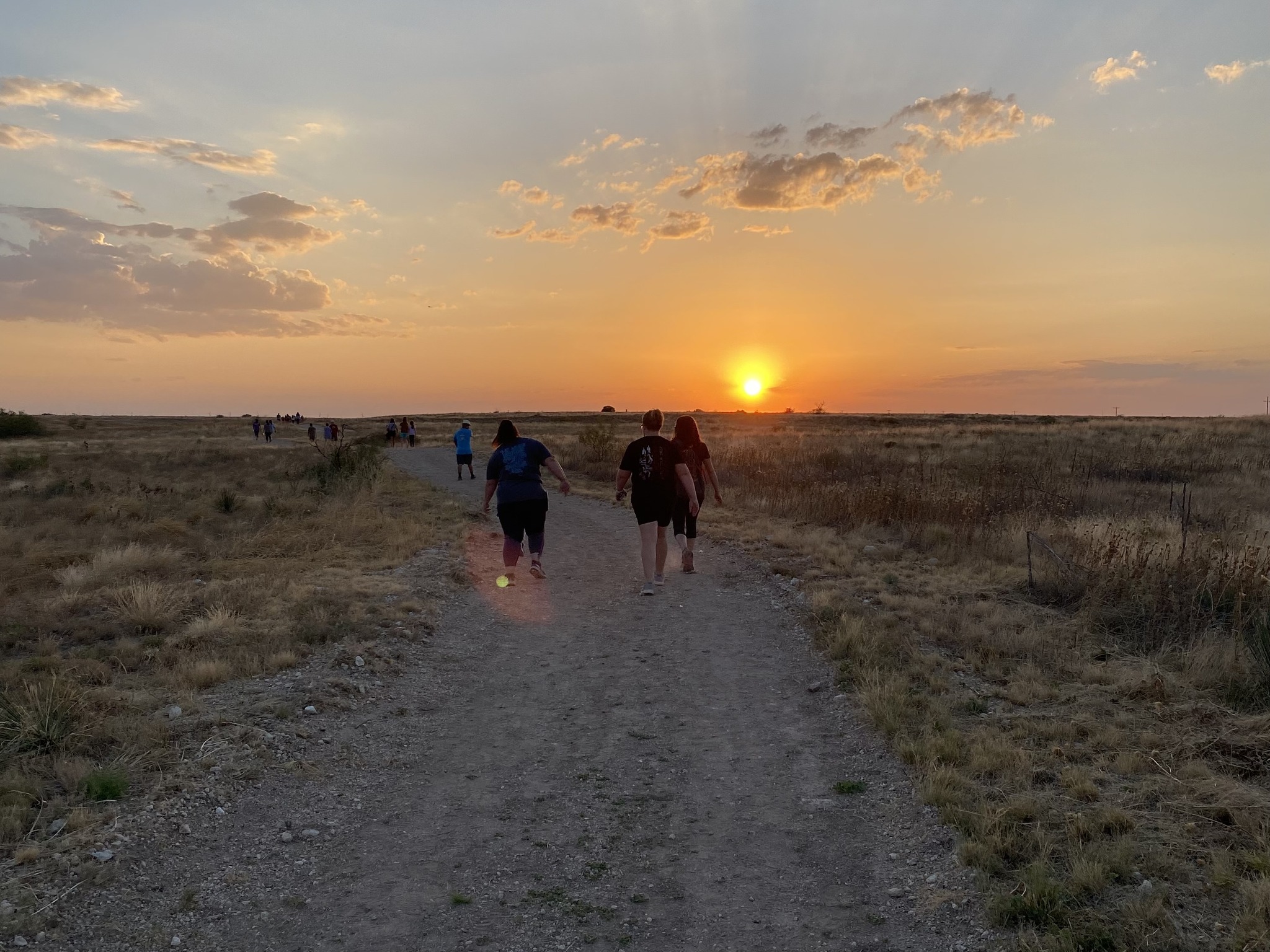 Sunset on Night Hike at Lubbock Lake Landmark