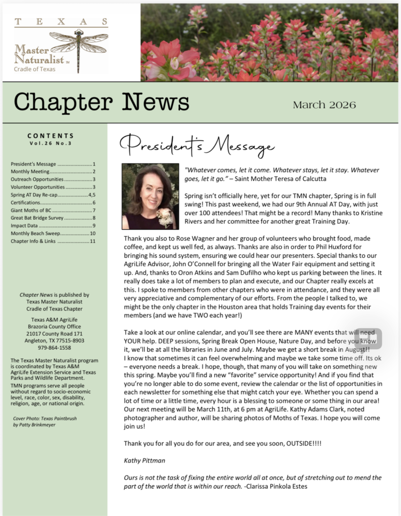 March 2026 Newsletter